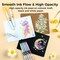 Ohuhu Gel Ink Pens: 12 Pack Extra Fine Point Pens Opaque Gel Ink Pens Smooth White Ink Pens for Highlight Black Paper Art Drawing Scrapbook Bullet Journal - Leahi (Colored Ink Pen)